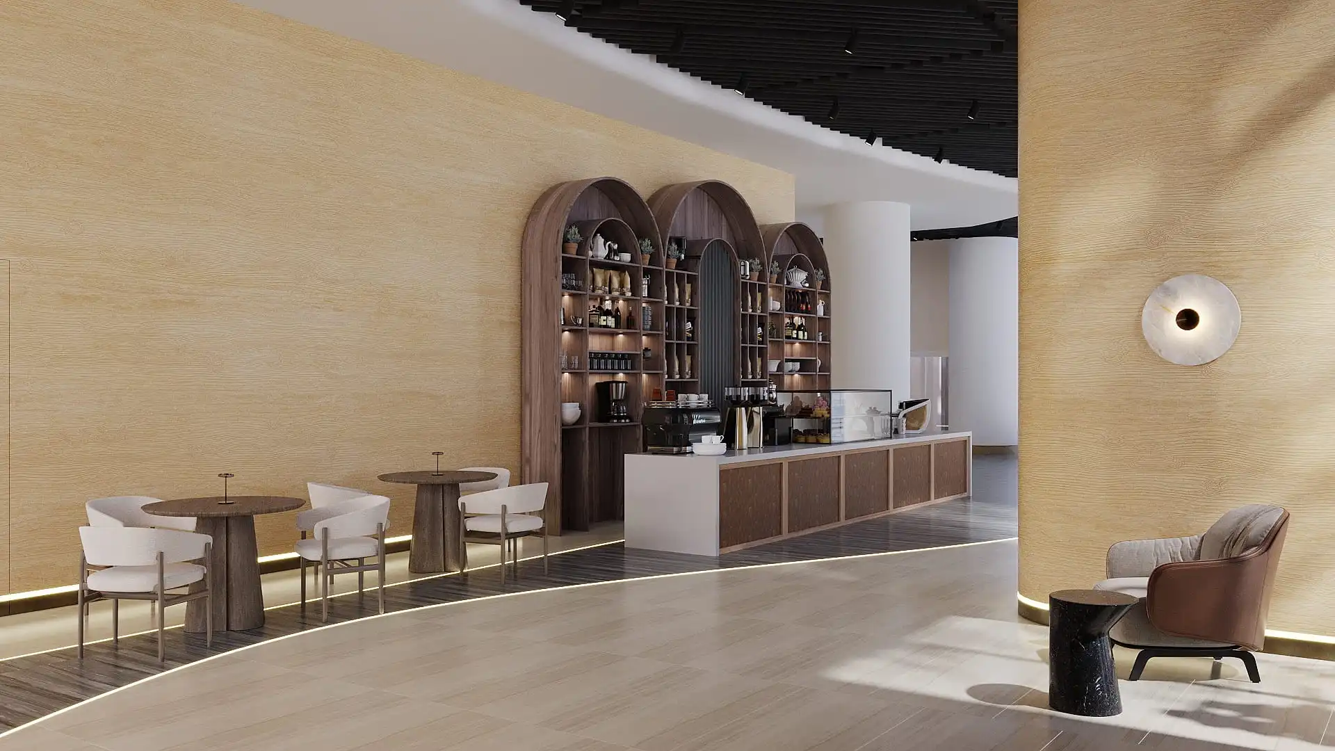 Coffee and lounge зона